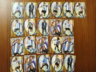 21 Cromos Hércules CF: Calatayud, Rufete, Tote