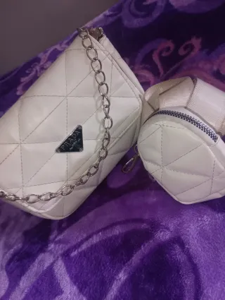 Bolso Prada Blanco Acolchado