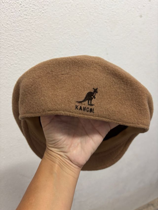 Gorra Kangol de paño marrón