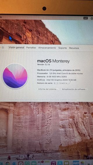 Macbook Air 13 2015 Plata