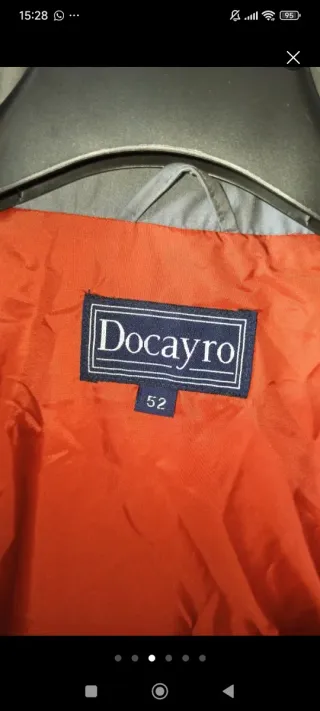 Anorak gris y marrón