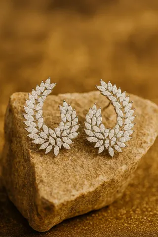 Pendientes Vintage Novia Boda Fiesta Plata