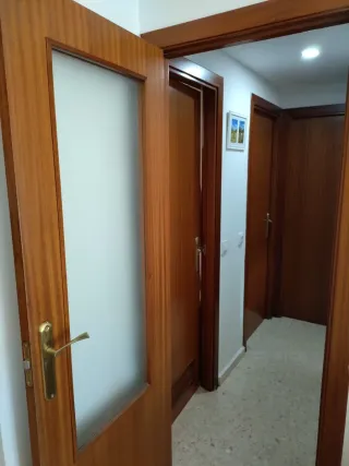 Puertas interiores madera marrón