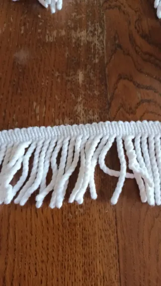 Frangia bianca in cotone