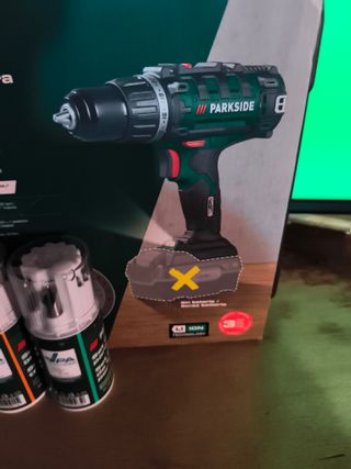 Taladro Parkside 20V + Set Brocas