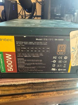 Fuente Alimentación PC Antec 500W