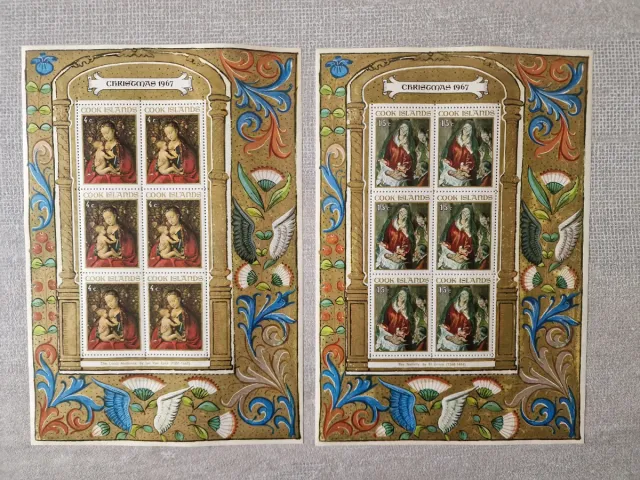 Set 6 foglietti francobolli Cook Islands 1967