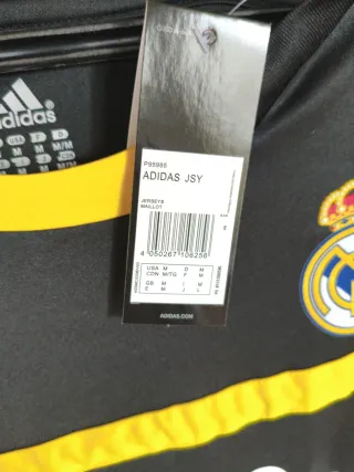 Camiseta Real Madrid Ozil Adidas Negra Amarilla
