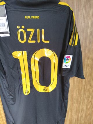 Camiseta Real Madrid Ozil Adidas Negra Amarilla
