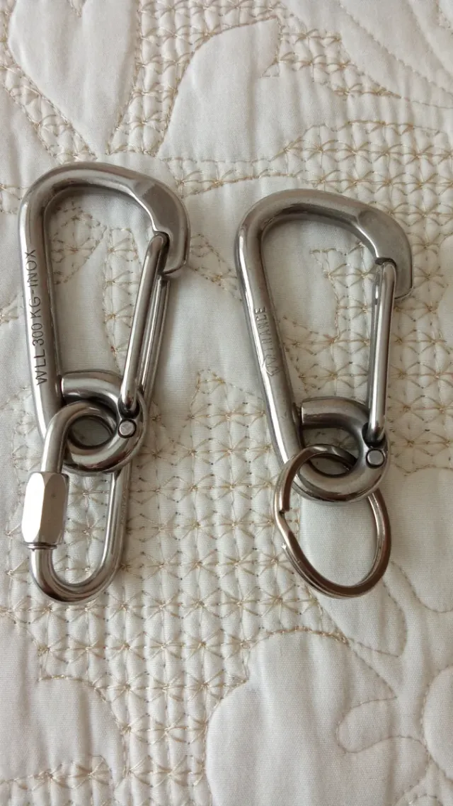 Mosquetones de acero inoxidable