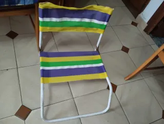 Silla plegable playa multicolor
