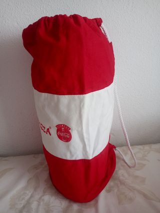 Mochila Telepizza Coca Cola Roja y Blanca
