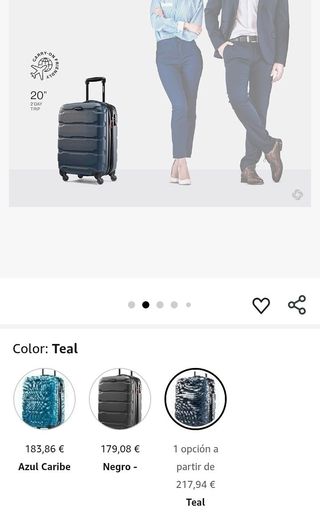 Samsonite Omni PC Hardside Expandible Azul Maleta 