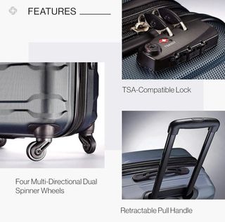 Samsonite Omni PC Hardside Expandible Azul Maleta 