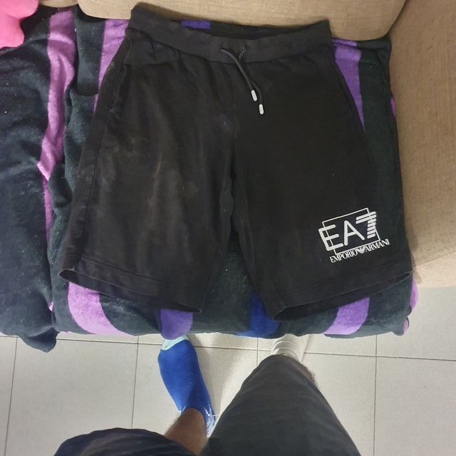Shorts Emporio Armani Negro Blanco