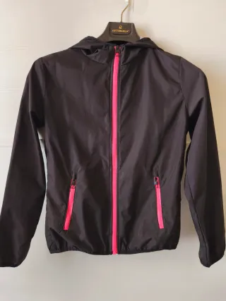 Giacca a vento bambina nera