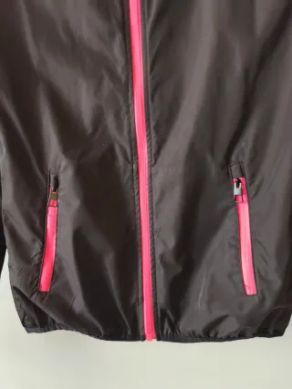 Giacca a vento bambina nera