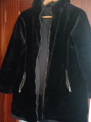 Parka negra mujer