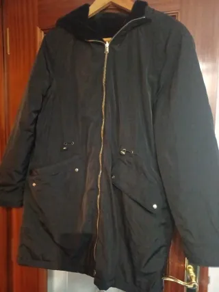 Parka negra mujer
