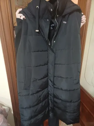 Parka negra mujer