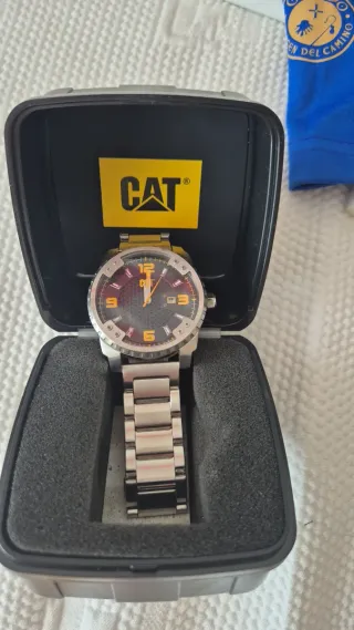 Reloj CAT Plata y Amarillo