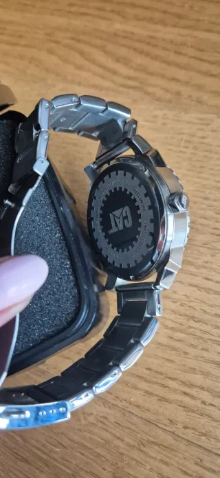 Reloj CAT Plata y Amarillo