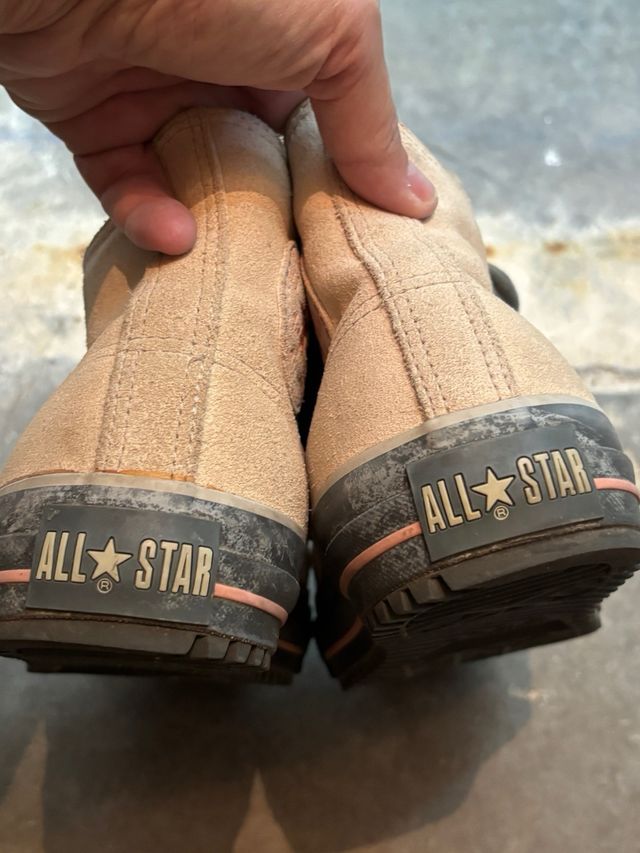 Converse All Stars Beige/Negras Talla 39’5