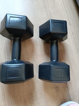 Dos mancuernas de 6kg