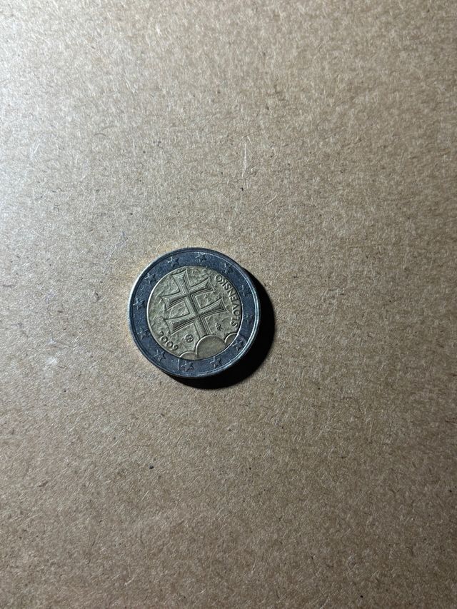 Moneda 2€ Eslovaquia 2009 Error Acuñación