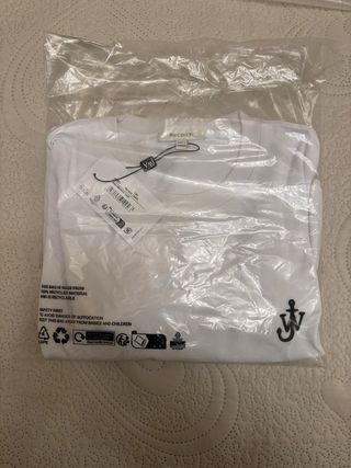 T-shirt JW Anderson ricamo ancora L bianco