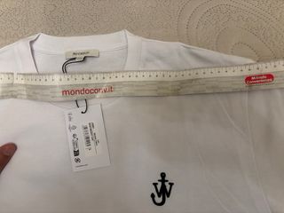 T-shirt JW Anderson ricamo ancora L bianco
