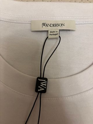 T-shirt JW Anderson ricamo ancora L bianco