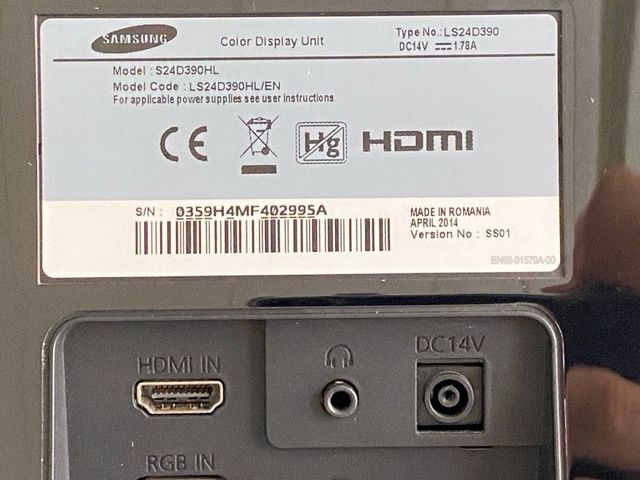 Monitor Samsung S24D390HL