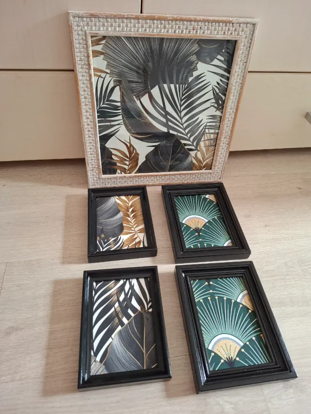 Pinturas de Folhas Tropicais Lote 25 euros