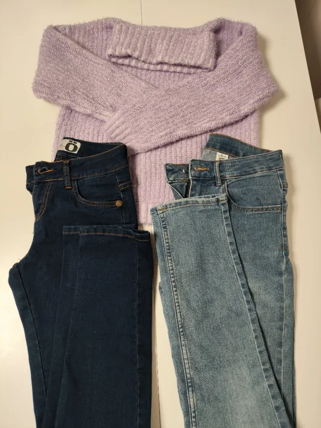 Lote Jersey Morado y Vaqueros