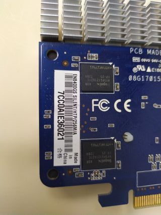 Tarjeta Gráfica Asus EN8400 GS Silent 256MB