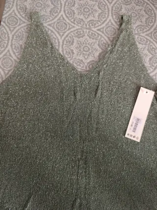 Jersey plateado con etiqueta Talla Única