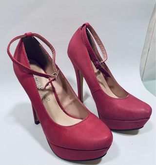 Tacones Rosa Fucsia  Talla 36