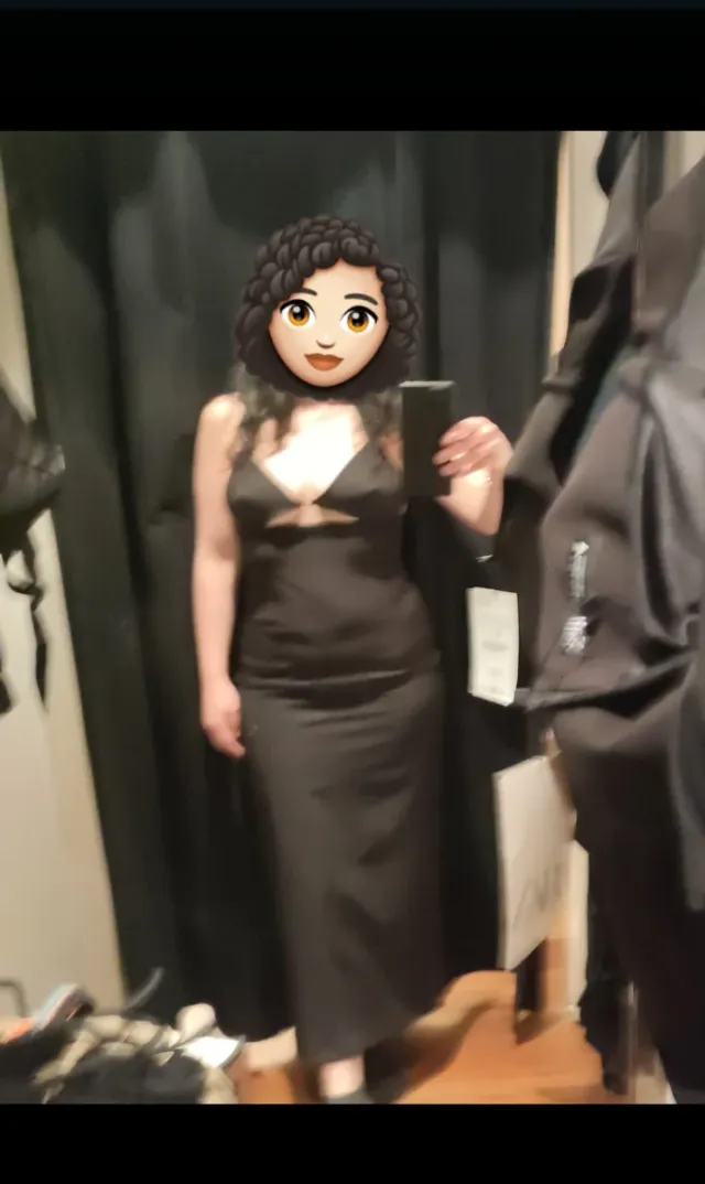 Vestido negro Zara talla M