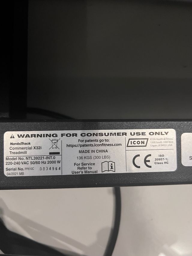 Cinta de Correr NordicTrack X32i