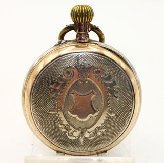 "Galonne"splendido orologio tasca argento oro 1800