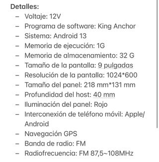 Pantalla táctil CarPlay 9”