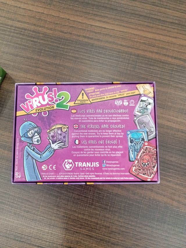 Juego de cartas Virus! y Virus! 2 Evolution