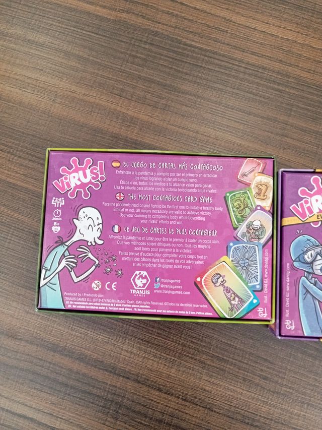 Juego de cartas Virus! y Virus! 2 Evolution