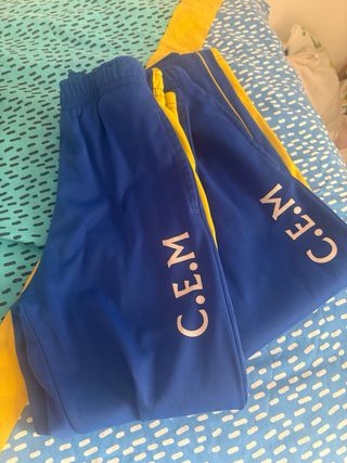 Chándal CEM azul y amarillo