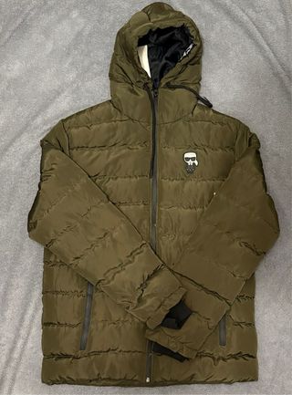 Abrigo Karl Lagerfeld verde oliva