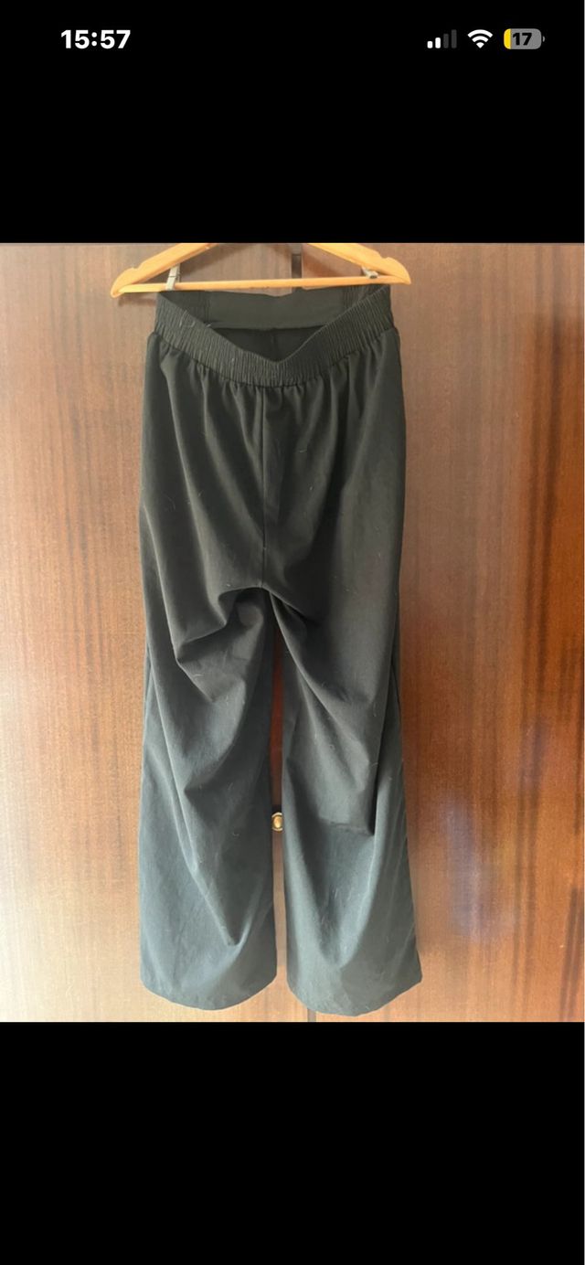 Pantalones anchos negros Shein