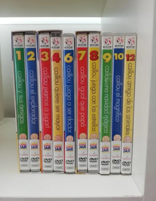 Colección DVDs Caillou + Libro de regalo