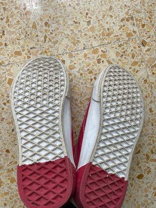 Vans Old Skool rosse e bianche