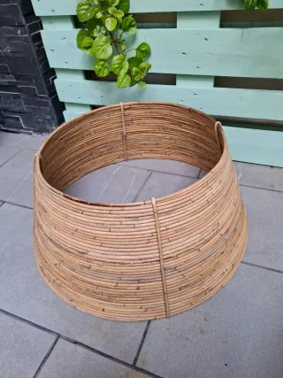 Base mimbre árbol Navidad
